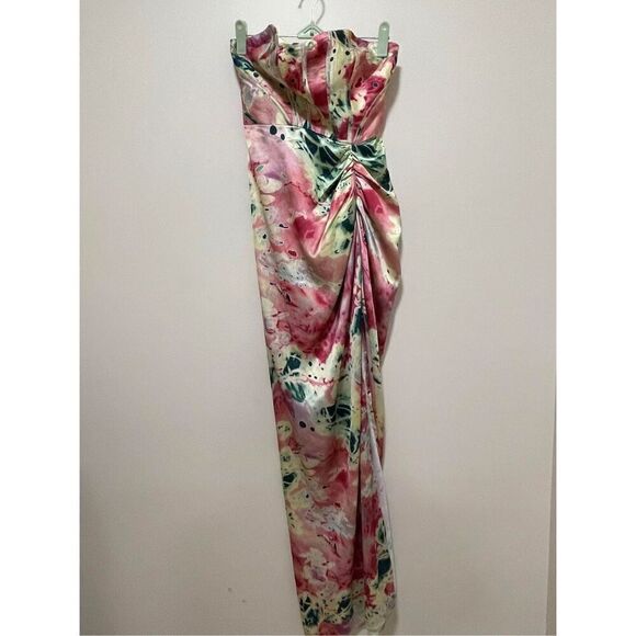Let Me Be Floral Corset Maxi Dress Size S - Picture 6 of 10